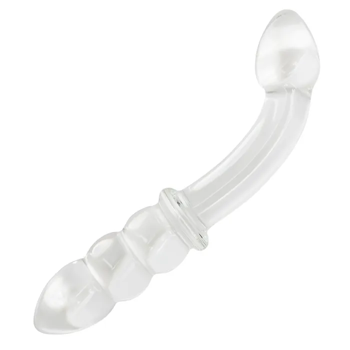 Pink BOB DualEnded Curved Glass GSpot Dildo Dildos
