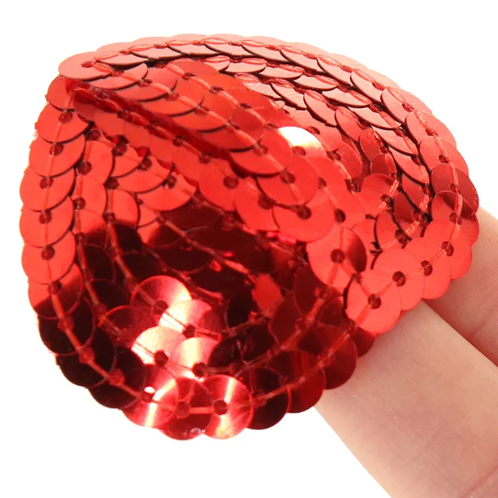 Anal Nipple Couture Red Sequin Heart Covers Little Genie Anal Nipple Couture Red Sequin Heart Covers Little Genie