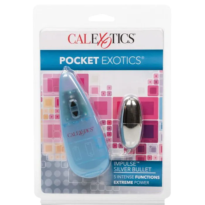 Female Sex Toys CAL EXOTICS Pocket Exotics Impulse Silver Bullet