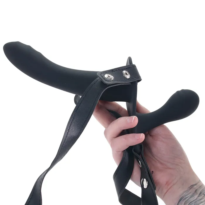 Shots Toys Ouch Adjustable Dual Silicone StrapOn Vibe Female Sex Toys