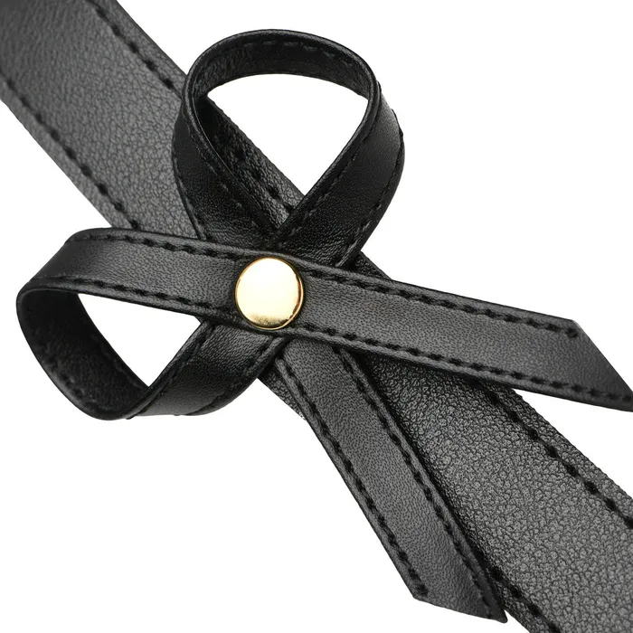 Couples XR Brand Bondage Harness with Bows ML Black