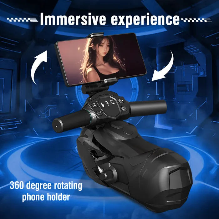 honeysx Male Sex Toys Motorcycle Thrusting vibrating sucking warming Male Masturbator with Bluetooth