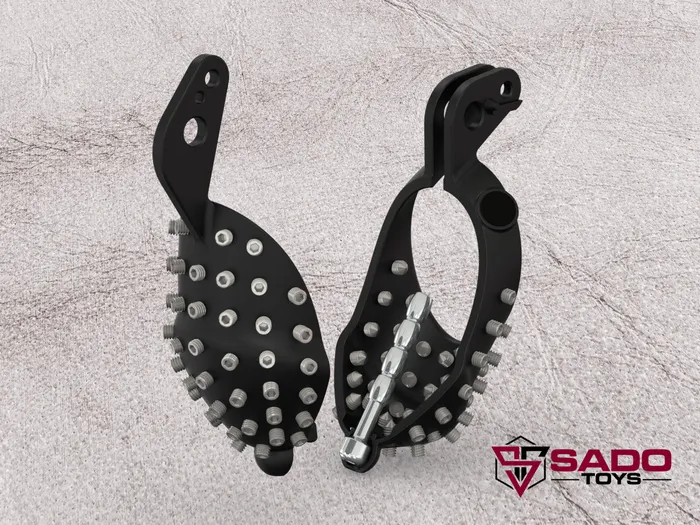 Male Sex Toys Ballistic Metal Spanish Cage Chastity Device from Sado Toys