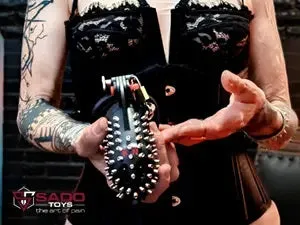 Male Sex Toys Ballistic Metal Spanish Cage Chastity Device from Sado Toys