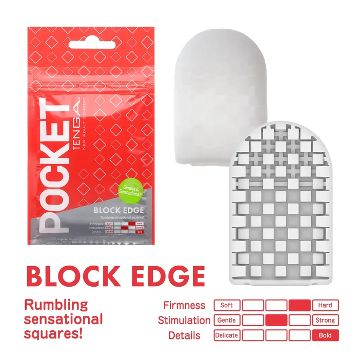 TENGA STORE EUROPE Vibrators POCKET TENGA BLOCK EDGE