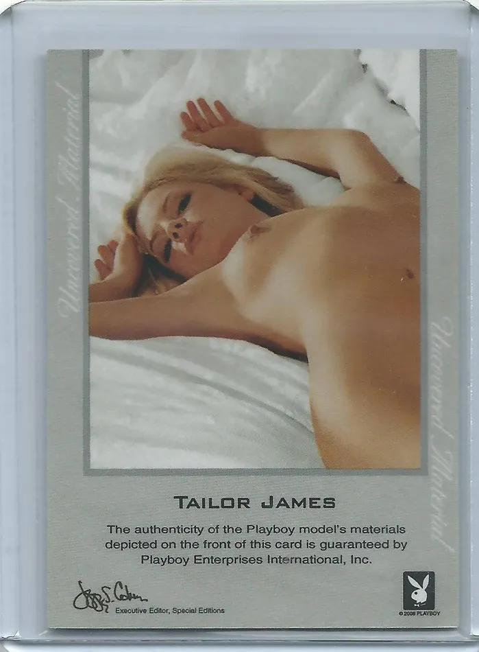 Anal Playboy Vault Tailor James US Memorabilia Card Silver Dans Cards Anal Playboy Vault Tailor James US Memorabilia Card Silver Dans Cards