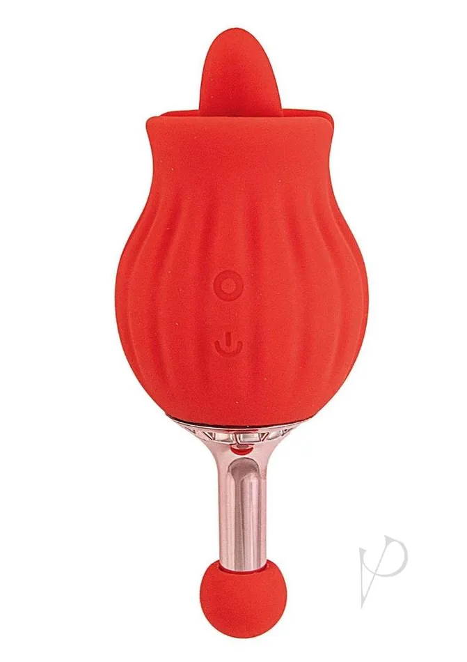 ClitTastic Vibrators Clit Tastic Rose Bud Dual Massager Red ClitTastic Vibrators Clit Tastic Rose Bud Dual Massager Red