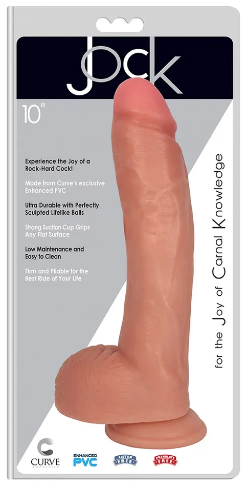 Curve Toys Dildos Jock 10 Inch Dong With Balls Curve Toys Dildos Jock 10 Inch Dong With Balls