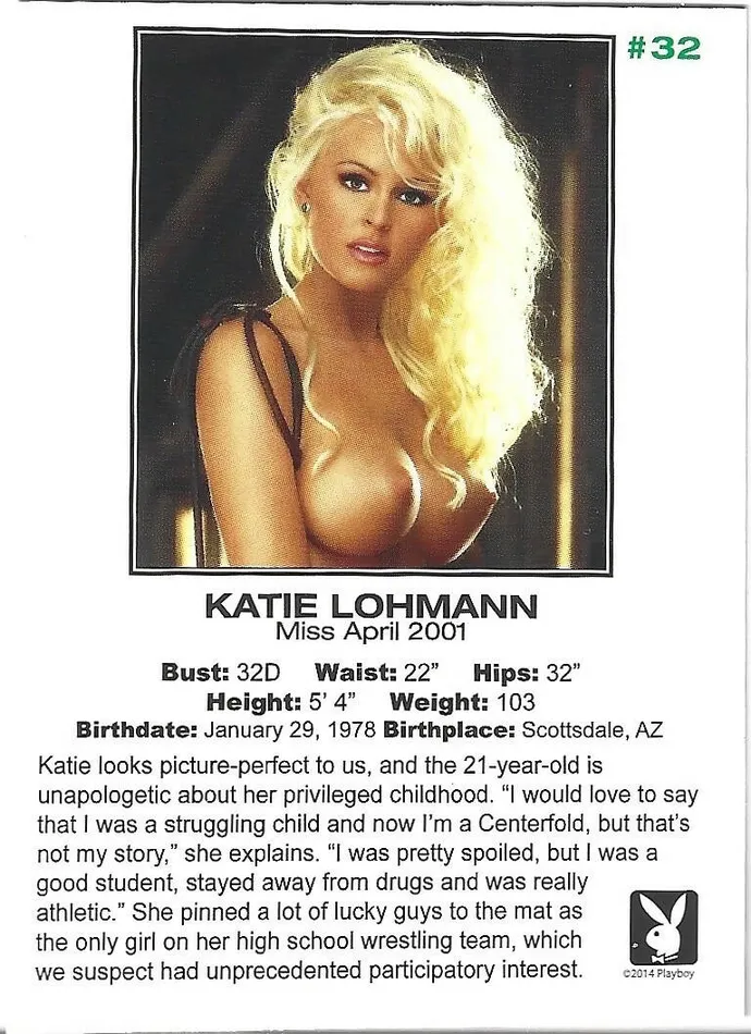 Dans Cards Vibrators Playboy Centerfold Update 3 2000 2002 Katie Lohmann Card 32 Dans Cards Vibrators Playboy Centerfold Update 3 2000 2002 Katie Lohmann Card 32