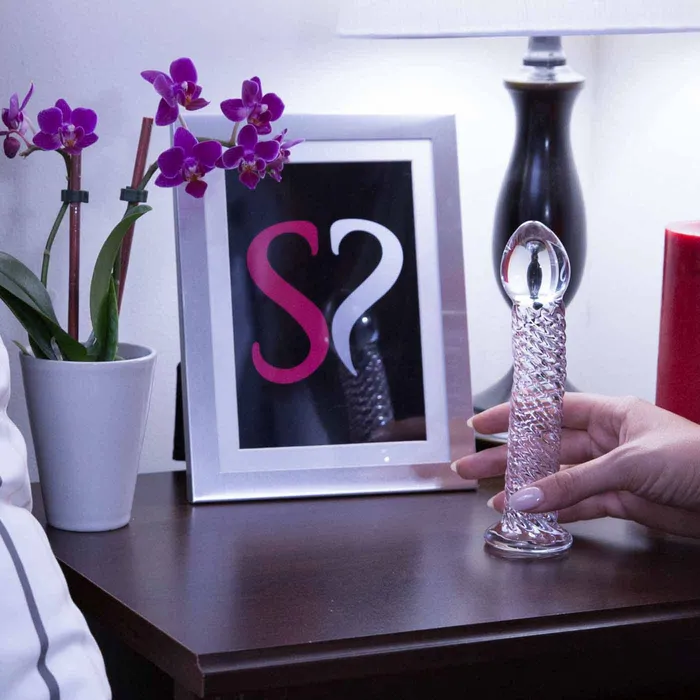 Dildos Pipedream Icicles No 53 Thick Tipped Curved Glass Dildo