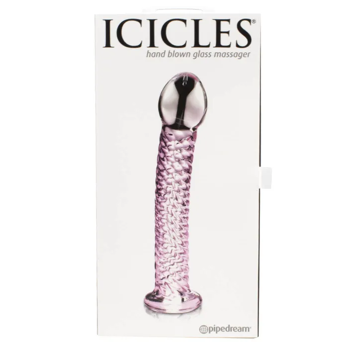 Dildos Pipedream Icicles No 53 Thick Tipped Curved Glass Dildo