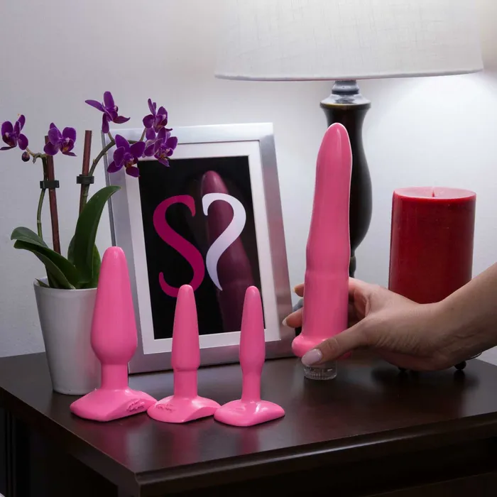 Doc Johnson Anal Doc Johnson Juli Ashtons Butt Plug Vibrator 4Piece Sex Toy Set