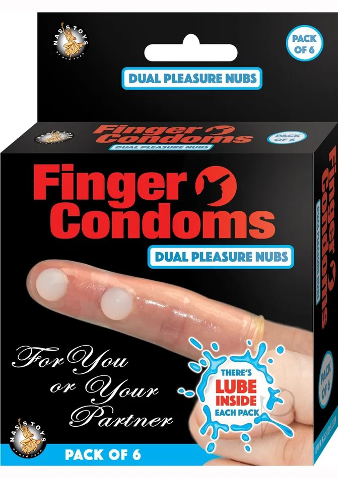 Female Sex Toys Nasstoys Finger Condoms 6 Pk