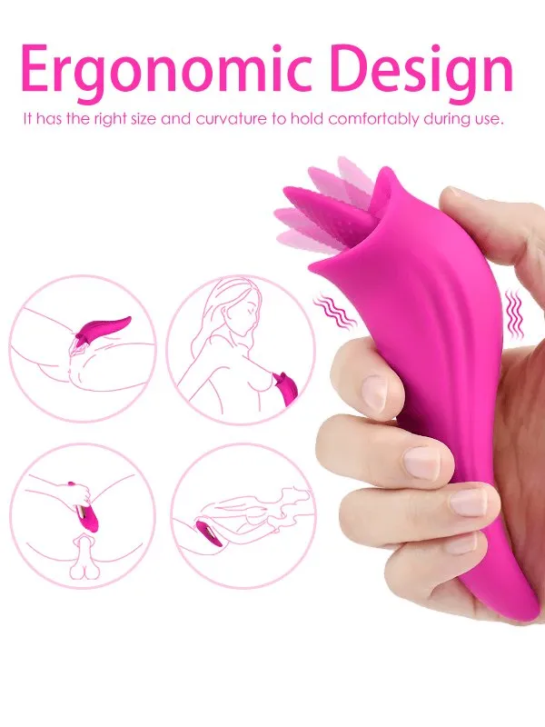 Female Sex Toys Sohimi Sohimi 8 Modes GSpot Stimulator Clit Licker 2 in 1 Tongue Vibrator