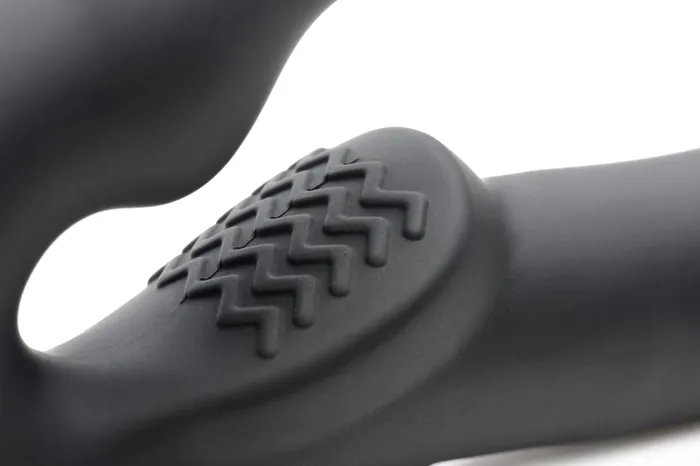 Female Sex Toys XR Brands Evoke Rechargeable Vibrating Silicone Strapless Strap On