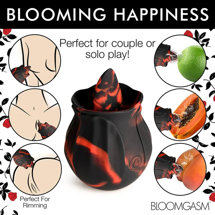 Bloomgasm Vibrators The Black Kiss Rimming Rose Doesnt Suck But Itll Rim You