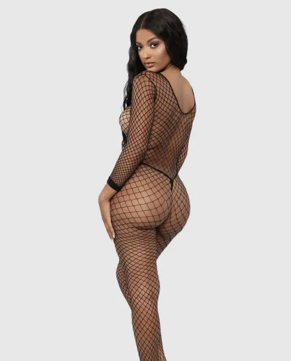 Mcgreen Female Sex Toys Jordyn Crotchless Full Body Fishnet Stocking