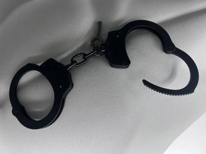 Anal Kookie Black Official Metal Handcuffs