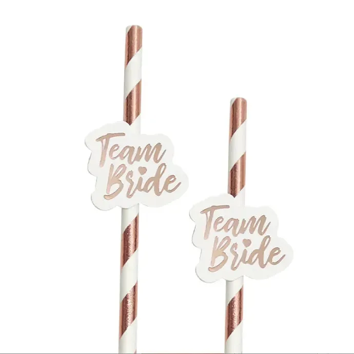 Vibrators All Bachelorette Biogradeable Team Bride Straws