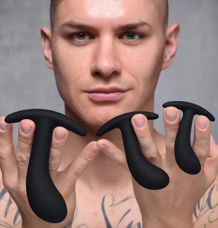 Anal Master Series Dark Delights 3 Piece Curved Anal Trainer Set