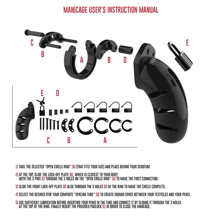 Male Sex Toys Shots Media ManCage 35 Cock Cage Model 02
