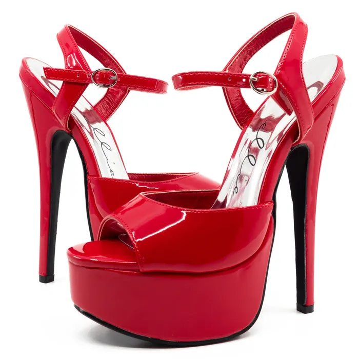 Vibrators Ellie Shoes Ellie Shoes Juliet 65 Stiletto Patent Platform Sandals Red Vibrators Ellie Shoes Ellie Shoes Juliet 65 Stiletto Patent Platform Sandals Red