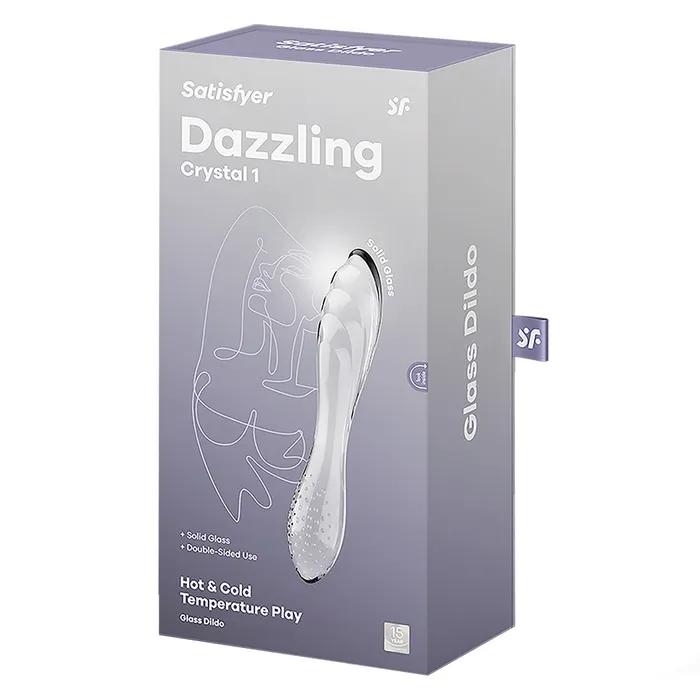 Anal Satisfyer Satisfyer Dazzling Crystal Transparent Glass Anal Dildo