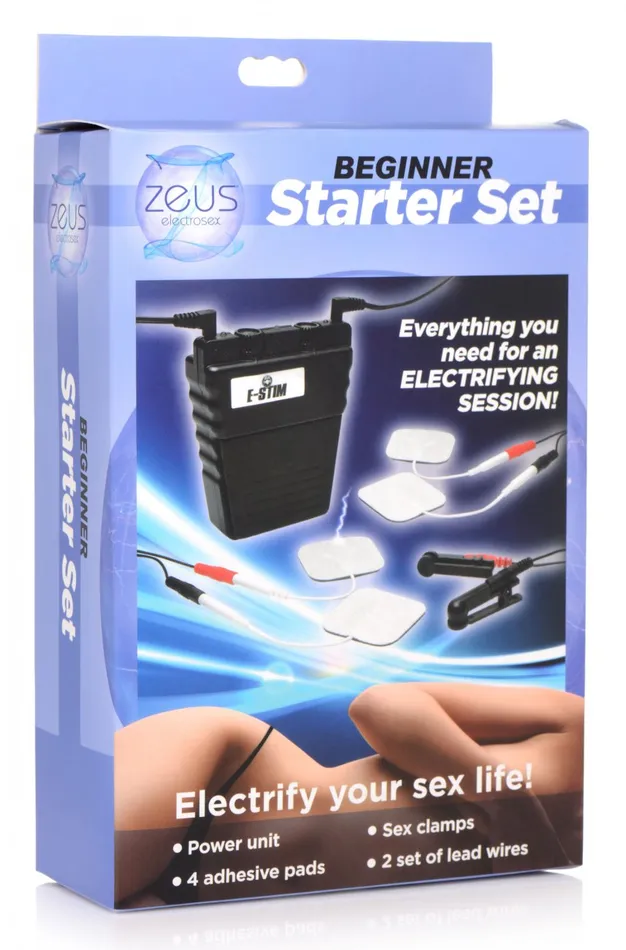 Couples Zeus Electrosex Zeus Beginner Electrosex Kit Entry Level EStim Bondage Set