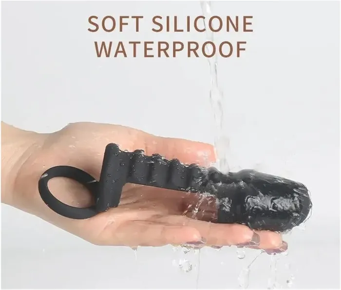 Domlust Male Sex Toys Silicone Cock Rings Penis Sleeve Sex Toys for Men Dual Cockring Delay Ejaculation Trainer