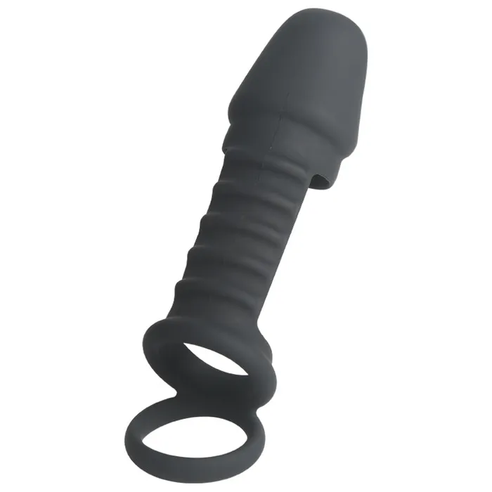 Domlust Male Sex Toys Silicone Cock Rings Penis Sleeve Sex Toys for Men Dual Cockring Delay Ejaculation Trainer