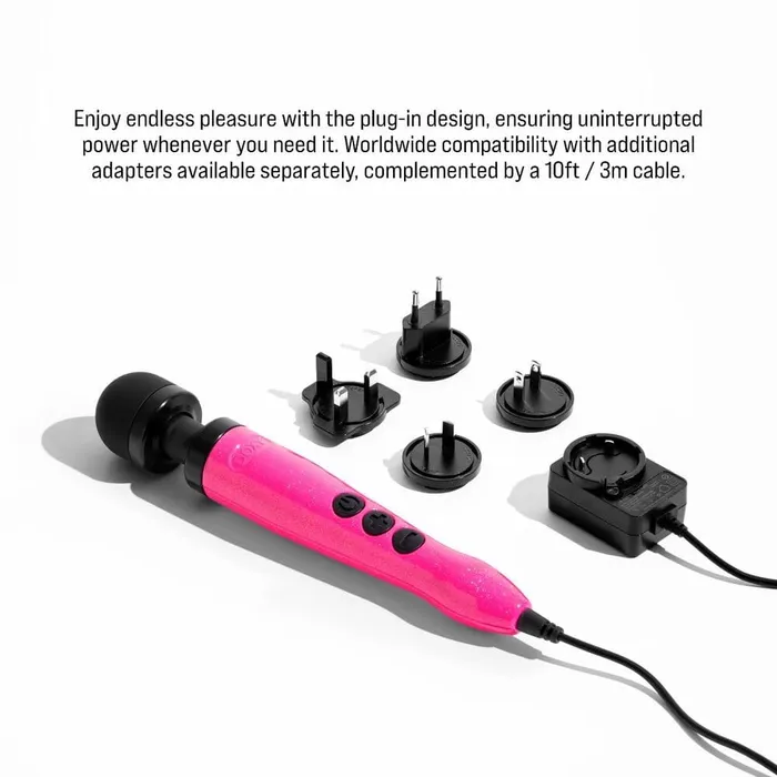 Doxy Wand Massagers Vibrators Doxy Die Cast Wand Massager 3 HOT PINK