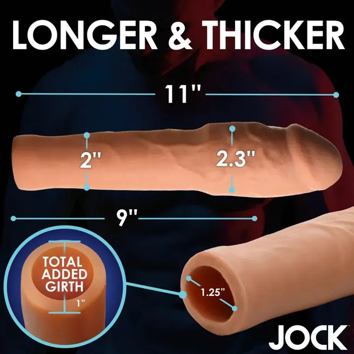 Male Sex Toys Jock Extra Thick 2 Inch Penis Extension Medium Cock Sleeve