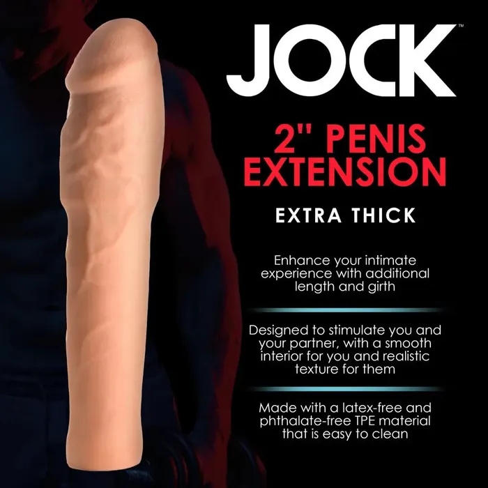Male Sex Toys Jock Extra Thick 2 Inch Penis Extension Medium Cock Sleeve