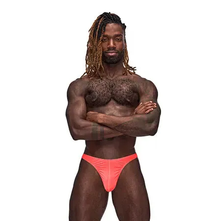 Male Sex Toys Male Power Male Power Barely There Bong Thong Coral LXL Male Sex Toys Male Power Male Power Barely There Bong Thong Coral LXL