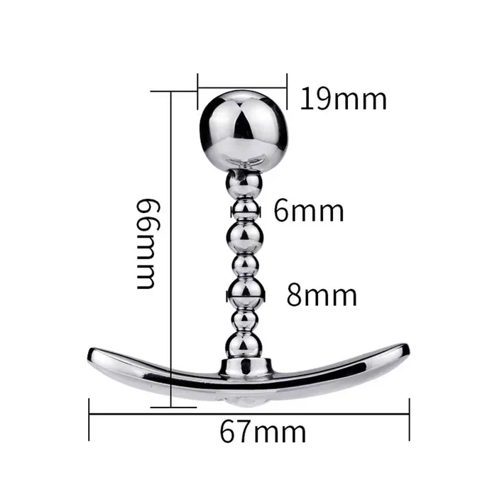 Metal Butt Plug Stainless Steel Anal Ball Wearable Panty Sex Toys Domlust Anal