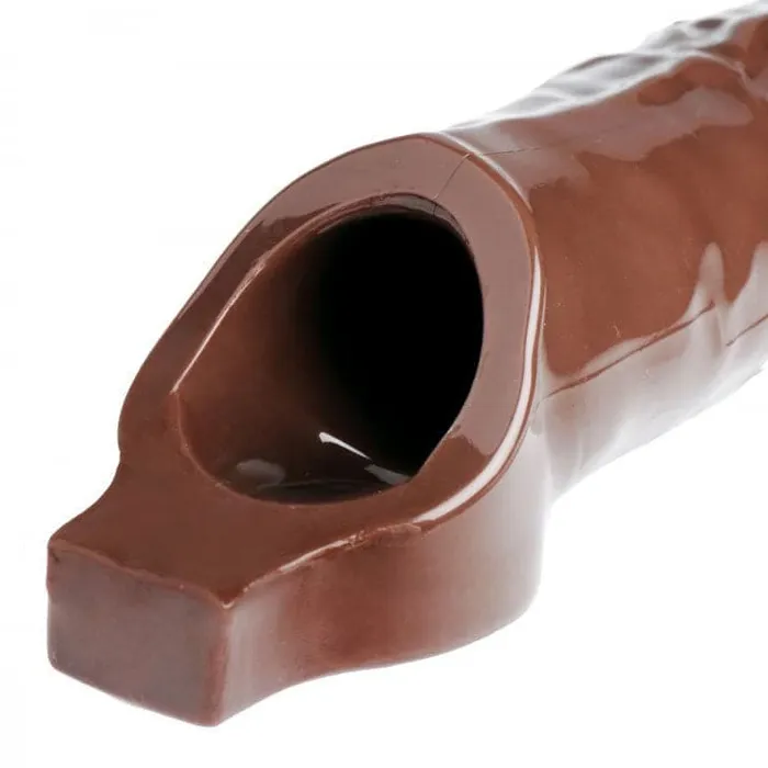 Really Ample Penis Enhancer Brown Size Matters Male Sex Toys