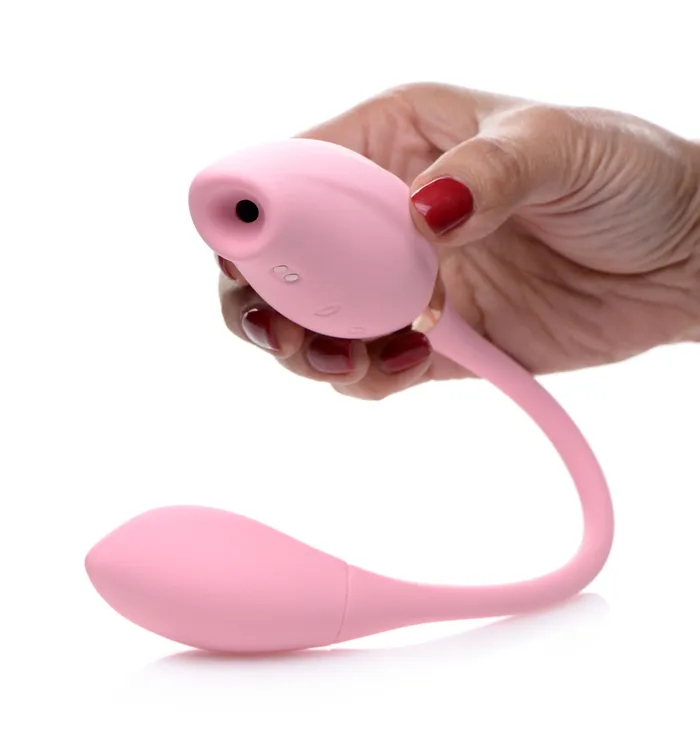 Shegasm 8x Tandem Plus Silicone Suction Clit Stimulator and Egg XR Brands inmi Female Sex Toys Shegasm 8x Tandem Plus Silicone Suction Clit Stimulator and Egg XR Brands inmi Female Sex Toys