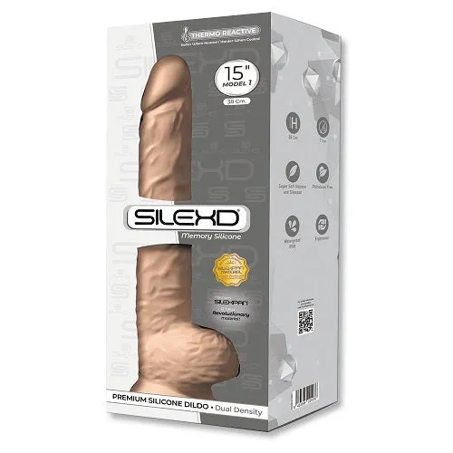 Silexd Dildos SilexD 15 inch Realistic Silicone Dual Density Dildo with Suction Cup with Balls Silexd Dildos SilexD 15 inch Realistic Silicone Dual Density Dildo with Suction Cup with Balls