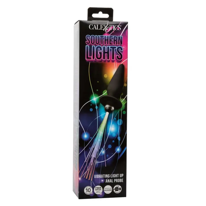 Southern Lights Vibrating Light Up Anal Probe Black CalExotics Anal Southern Lights Vibrating Light Up Anal Probe Black CalExotics Anal