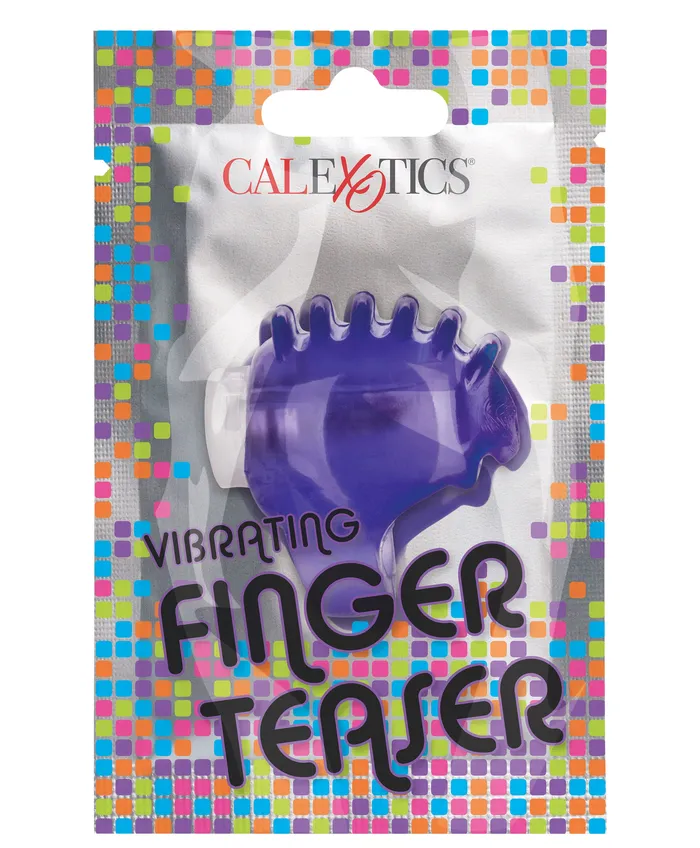 Vibrators CalExotics Foil Pack Vibrating Finger Teaser Purple Vibrators CalExotics Foil Pack Vibrating Finger Teaser Purple