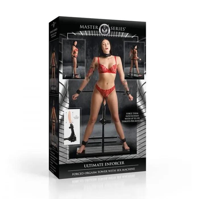 XR Brands Female Sex Toys Ultimate Enforcer Forced Orgasm Tower with Sex Machine