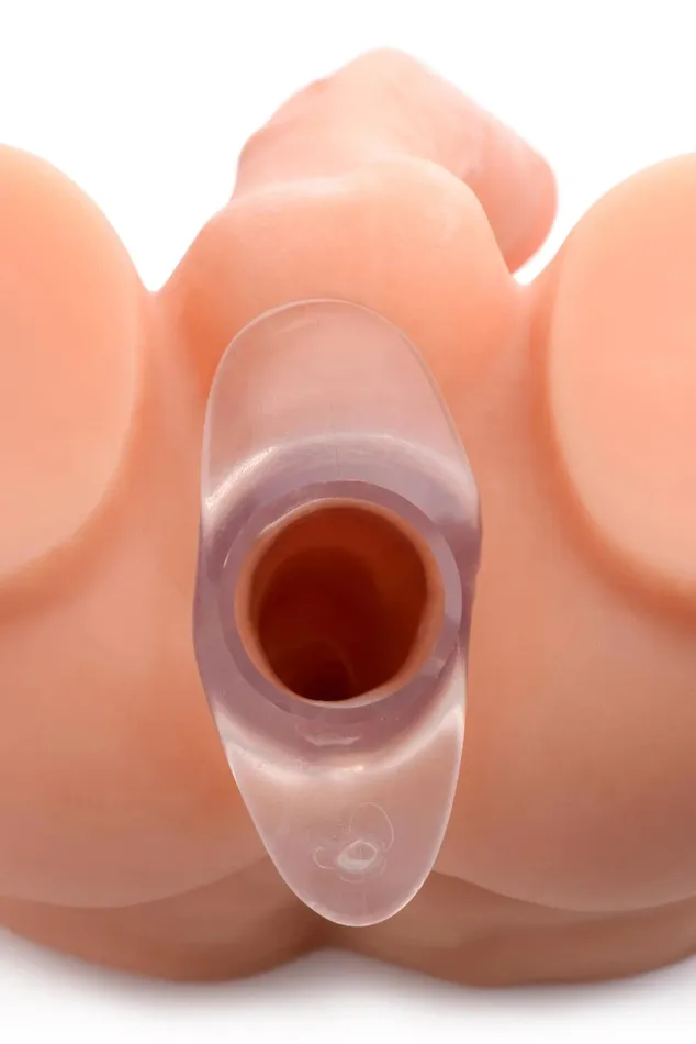 XR Brands Male Sex Toys Clear View Hollow Anal Plug XL