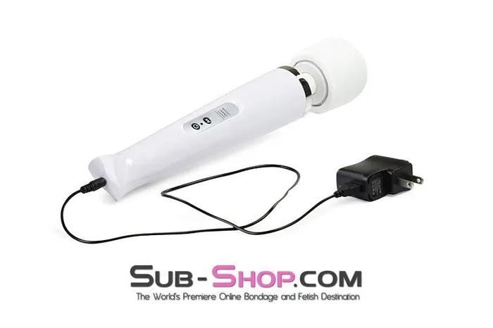 3312M Rechargeable 10 Speed White Wand Massager Moonwell Female Sex Toys
