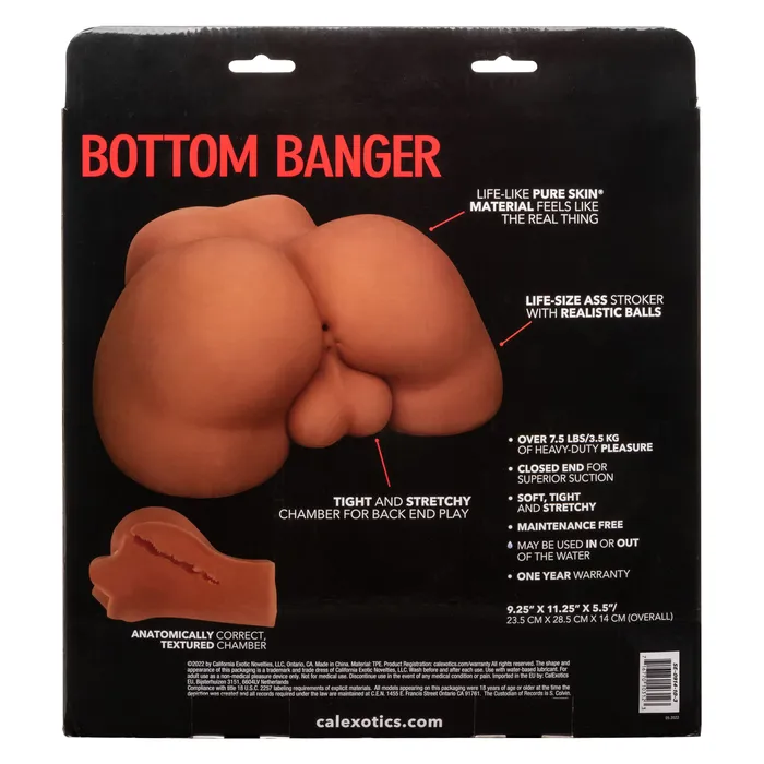 CalExotics Male Sex Toys Stroke It Bottom Banger Brown