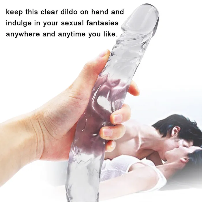 Dildos 21 inch double head jelly dildo