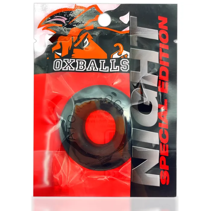 DoNut2 Large Atomic Jock Cockring Night Black Oxballs Anal
