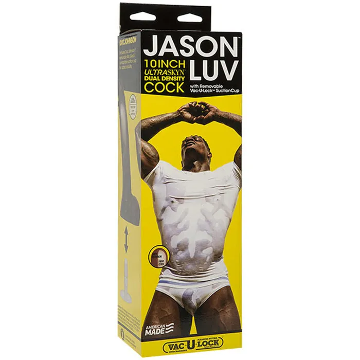 Doc Johnson Dildos Jason Luv 10 Inch Ultraskyn Cock With Removable VacULock Suction Cup Chocolate Doc Johnson Dildos Jason Luv 10 Inch Ultraskyn Cock With Removable VacULock Suction Cup Chocolate