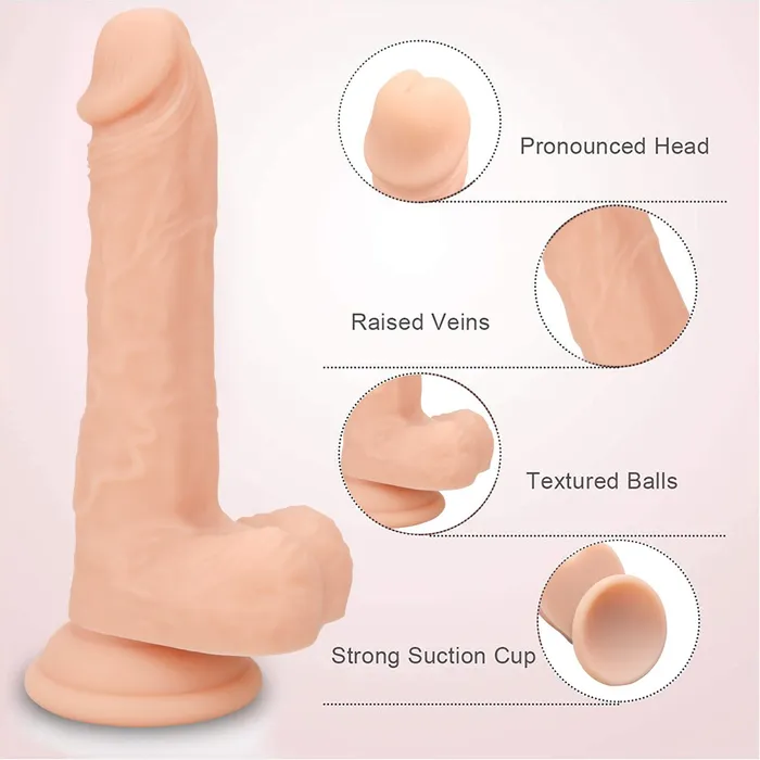 Female Sex Toys mysite Soft Realistic Suction Cup Dildo