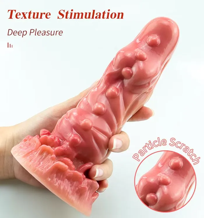 Flesh Monster Dildo Knot Textured Dildos