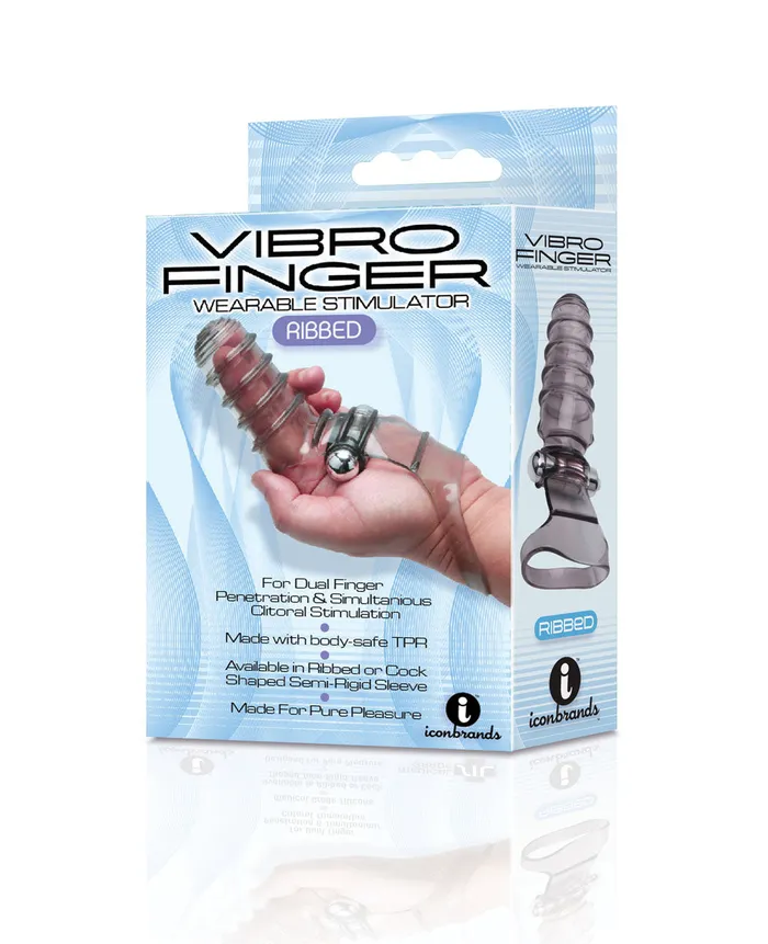 Icon Brands Female Sex Toys Magic Finger Vibe Ribbed Flexible Fun for Playful Adventures Icon Brands Female Sex Toys Magic Finger Vibe Ribbed Flexible Fun for Playful Adventures